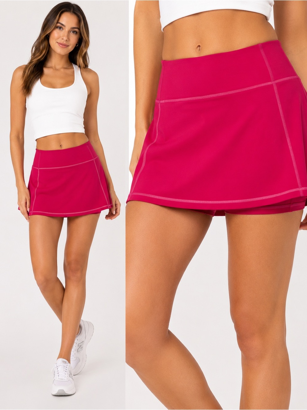 J.Crew Active CloudStretch High-Rise Sports Skirt/Skort